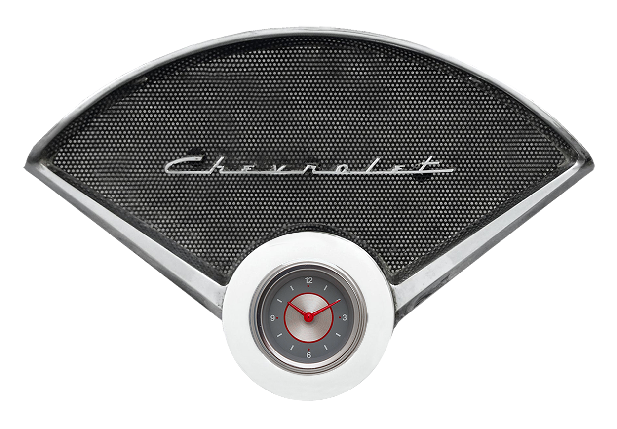 1955-1956 Chevy Car Clock Billet Aluminum Insert w/ Classic Instruments Quartz Clock - Image 2