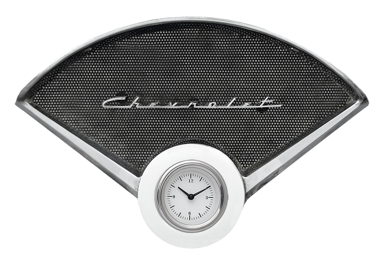 1955-1956 Chevy Car Clock Billet Aluminum Insert w/ Classic Instruments Quartz Clock - Image 4