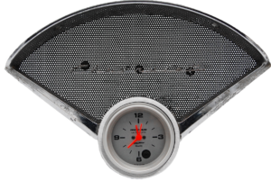 55 56 Chevy Car Aluminum Clock Insert w/ 2 5/8" Auto Meter Ultra-Lite Quartz Clock