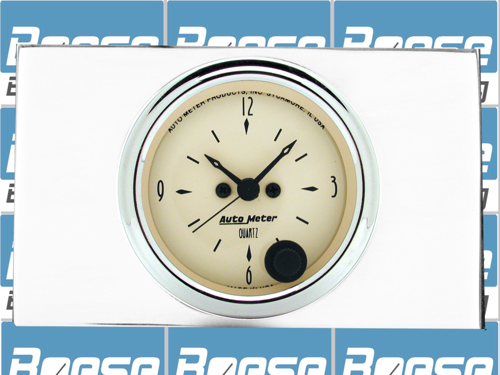1957 Chevy Car Clock Inserts w/ Auto Meter Street Rod Series Clocks - Image 3