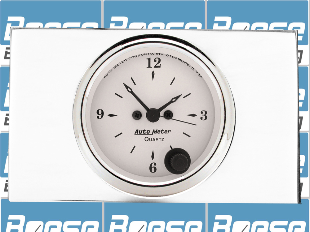 1957 Chevy Car Clock Inserts w/ Auto Meter Street Rod Series Clocks - Image 5