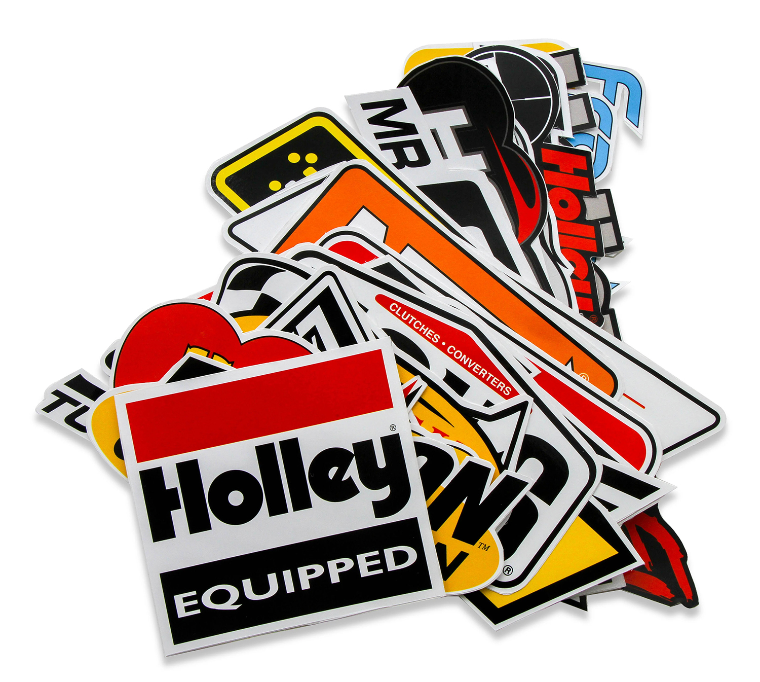 36_462 Holley Go Fast Stickers (24 Vinyl Decal Pack) - Image 3