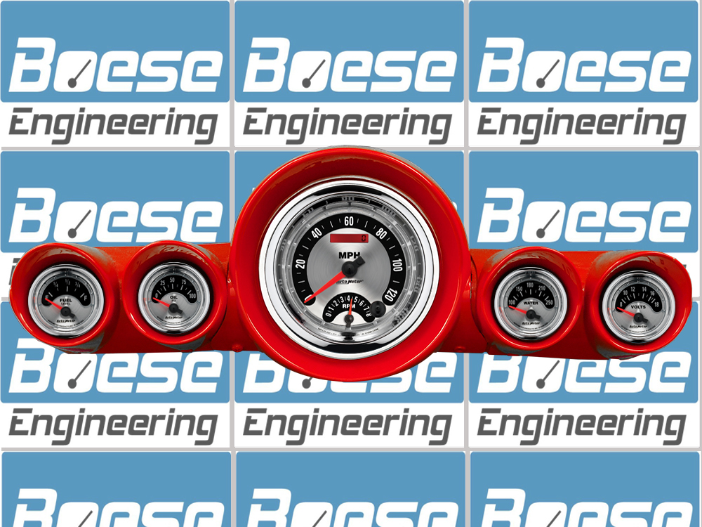 1959-1960 Chevy Impala Aluminum Adapter Ring w/ Auto Meter American Muscle Gauges