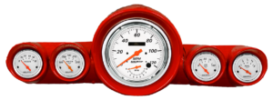 1959-1960 Chevy Impala Speedometer Insert with AutoMeter Arctic White Gauges (Speedo/Tach)
