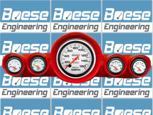 1959-1960 Chevy Impala Aluminum Adapter Ring w/ Auto Meter Phantom Gauges