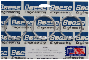 61-62 Chevy Impala Billet Aluminum Gauge Adapter Rings