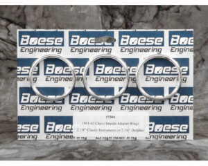 61-62 Chevy Impala Gauge Billet Aluminum Adapter Rings (Classic Instruments or Dolphin Gauges)