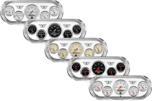 1962-1965 Chevy Nova Billet Aluminum Gauge Panel w/ Auto Meter Street Rod Series Gauges