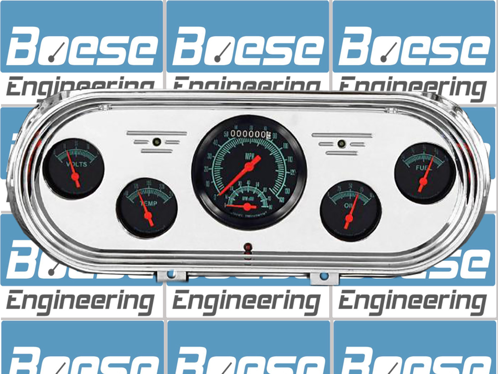 1962-1965 Chevy Nova Billet Aluminum 5 Gauge Panel w/ Classic Instruments Gauges (Ultimate Speedometer)