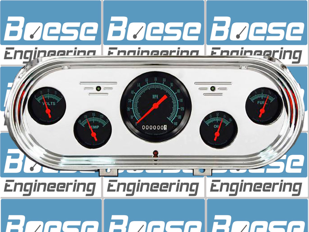 1962-1965 Chevy Nova Billet Aluminum 5 gauge Panel w/ Classic Instruments Gauges - Image 2