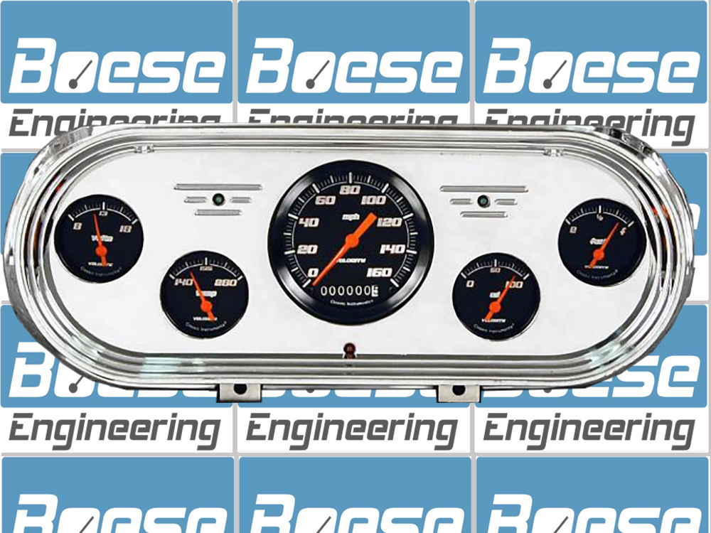 1962-1965 Chevy Nova Billet Aluminum 5 gauge Panel w/ Classic Instruments Gauges - Image 3