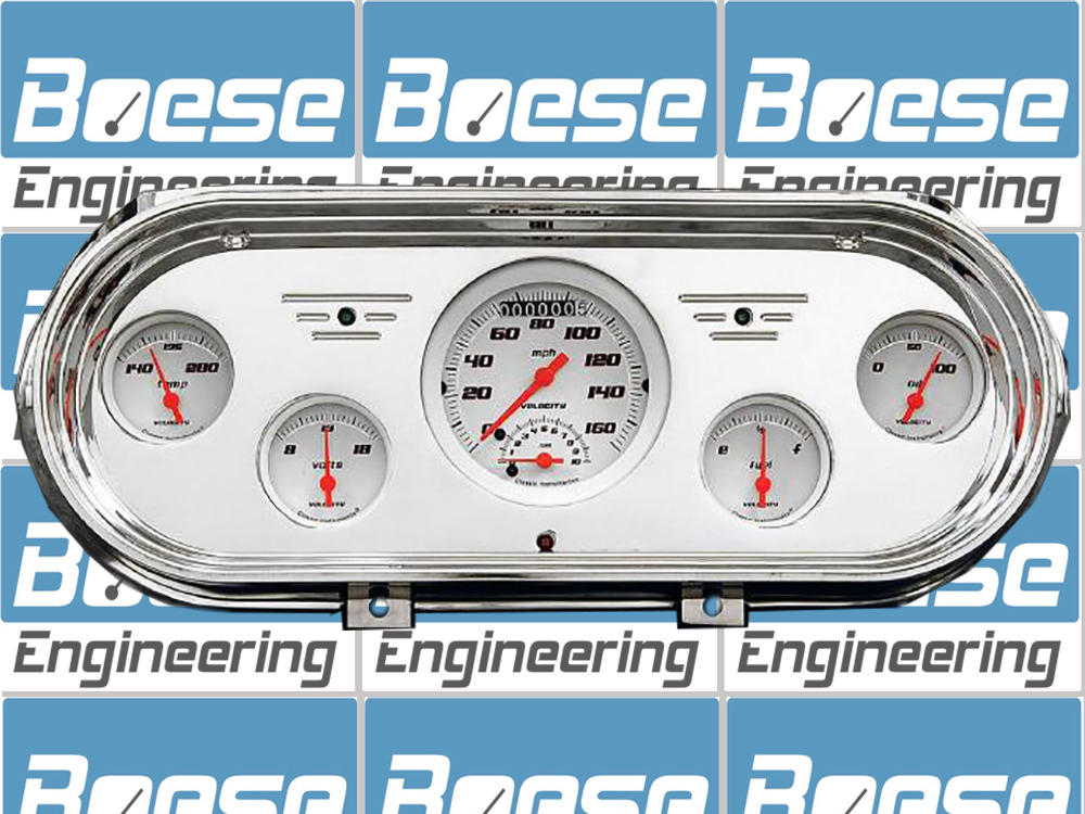 1962-1965 Chevy Nova Billet Aluminum 5 Gauge Panel w/ Classic Instruments Gauges (Ultimate Speedometer) - Image 2