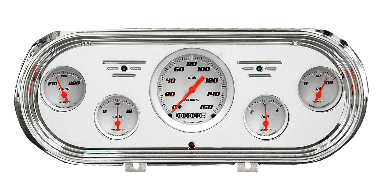 1962-1965 Chevy Nova Billet Aluminum 5 gauge Panel w/ Classic Instruments Gauges