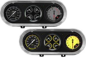 1962-1965 Chevy Nova Billet Aluminum 3 Gauge Panel w/ Classic Instruments Gauges AutoCross Gauges