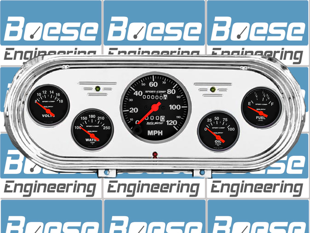 1962-1965 Chevy Nova billet aluminum dash insert w/ Sport-Comp Gauges