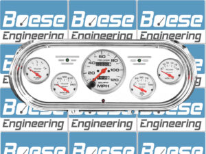 1962-1965 Chevy Nova billet aluminum dash insert w/ Ultra-Lite Gauges