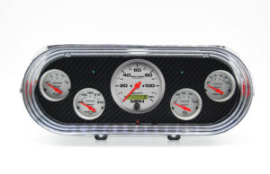 1962-1965 Chevy Nova Hydro Dipped Carbon Fiber Gauge Panel w/ Auto Meter Ultra-Lite Gauges