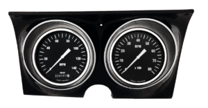 1967-1968 Chevy Camaro Aluminum Adapter Rings w/ Classic Instruments Hot Rod Gauges