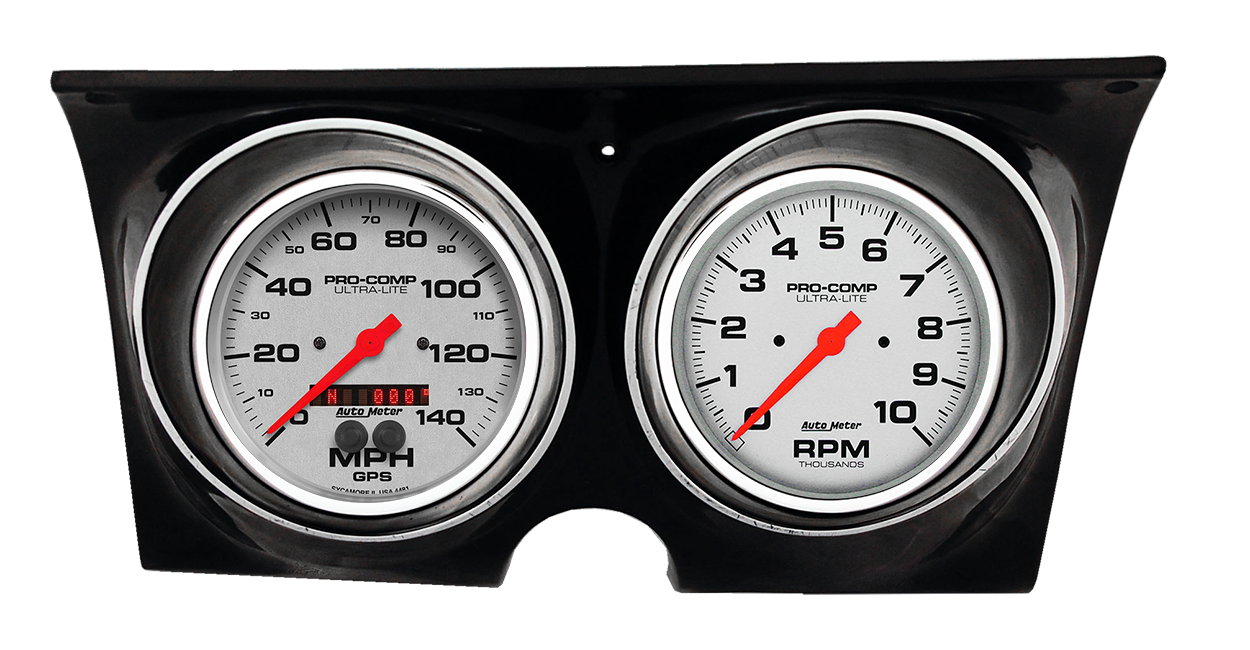 1967-1968 Camaro / Firebird Aluminum Adapter Panels w/ 5" Auto Meter Ultra-Lite Gauges - Image 3