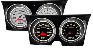 1967-1968 Chevy Camaro Adapter Rings w/ Auto Meter Ultra-Lite II Gauges