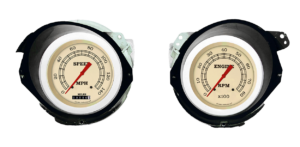 1968-1977 Corvette Aluminum Adapter Rings w/ Classic Instruments Vintage Gauges