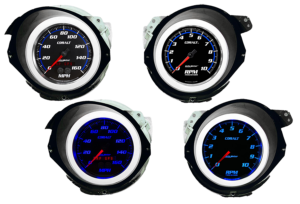 1968-1977 Corvette Adapter Rings w/ Auto Meter Cobalt Gauges