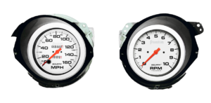 1968-1977 Corvette Adapter Rings w/ Auto Meter Phantom Gauges