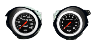 1968-1977 Chevy Corvette Adapter Rings w/ Auto Meter Sport-Comp Gauges