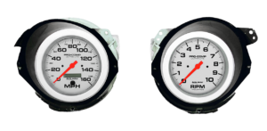 1968-1977 Chevy Corvette Adapter Rings w/ Auto Meter Ultra-Lite Gauges