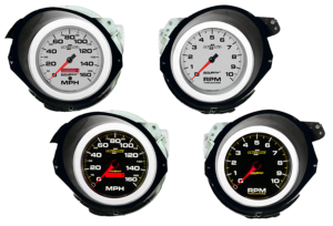 1968-1977 Corvette Adapter Rings w/ Auto Meter Ultra-Lite II Gauges