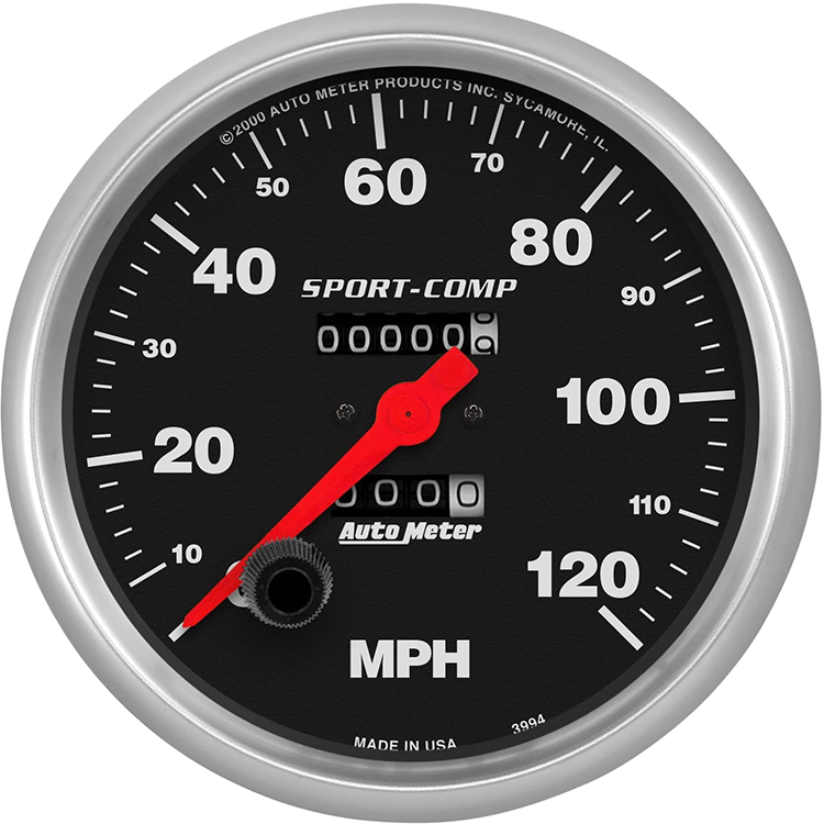 3994 Auto Meter Sport-Comp 5" Mechanical 0-120 MPH Speedometer