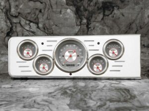 1940 Chevy Master Aluminum 5 gauge Panel w/ Classic Instruments Gauges