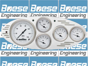 1932 Ford Car Billet Aluminum 5 Gauge Panel w/ Classic Instruments Gauges