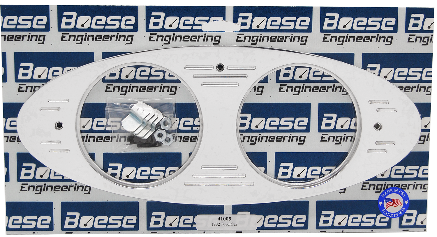 1932 Ford Car Billet Aluminum 2 Gauge Panel for 3 3/8" AutoMeter, Classic Instruments, or Dolphin