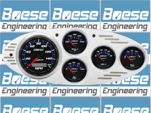 1932 Ford Car Billet Aluminum Gauge Panel w/ Auto Meter Cobalt Gauges