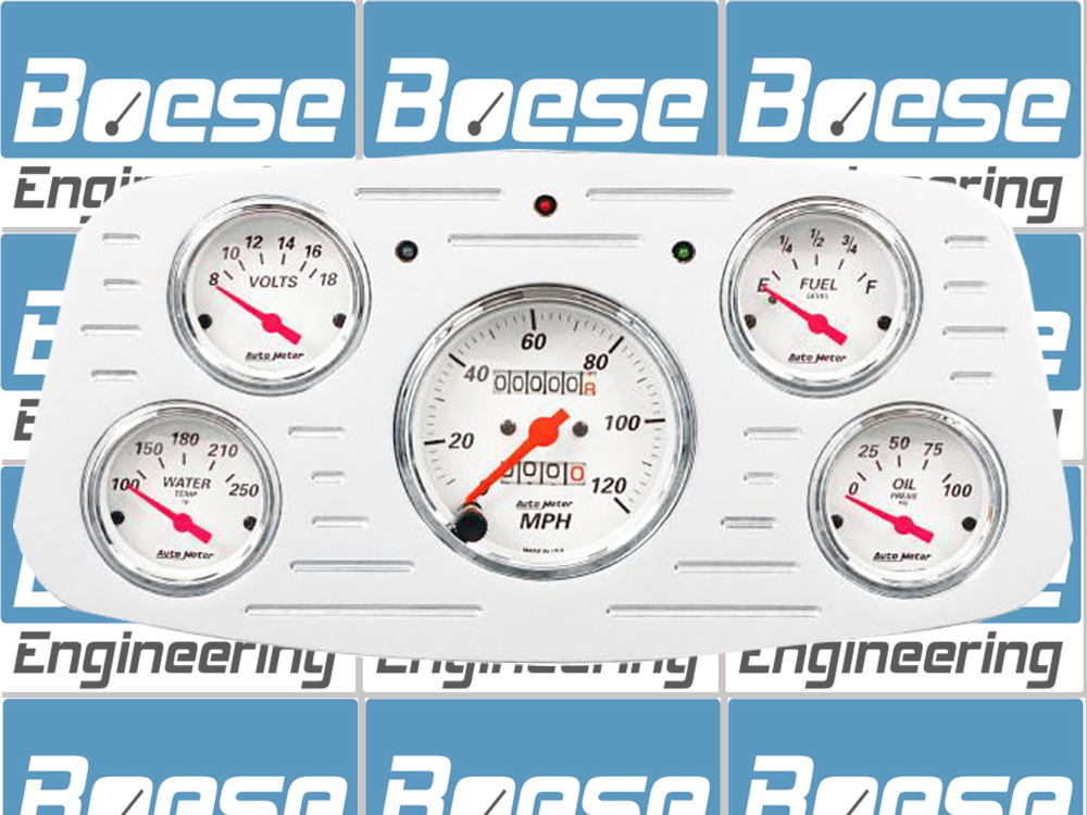 1933-1934 Ford Car Billet Aluminum Gauge Panel w/ Auto Meter Street Rod series gauges - Image 2