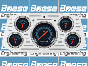 1933-1934 Ford Car Billet Aluminum 5 Gauge Panel w/ Classic Instruments Gauges