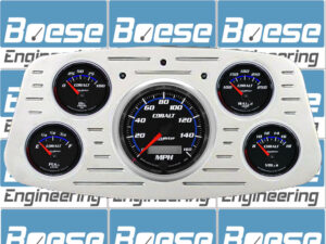 1933-1934 Ford Car Billet Aluminum Gauge Panel w/ Auto Meter Cobalt Gauges