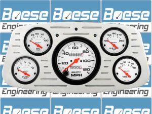 1933-1934 Ford Car Billet Aluminum Gauge Panel w/ Auto Meter Phantom Gauges