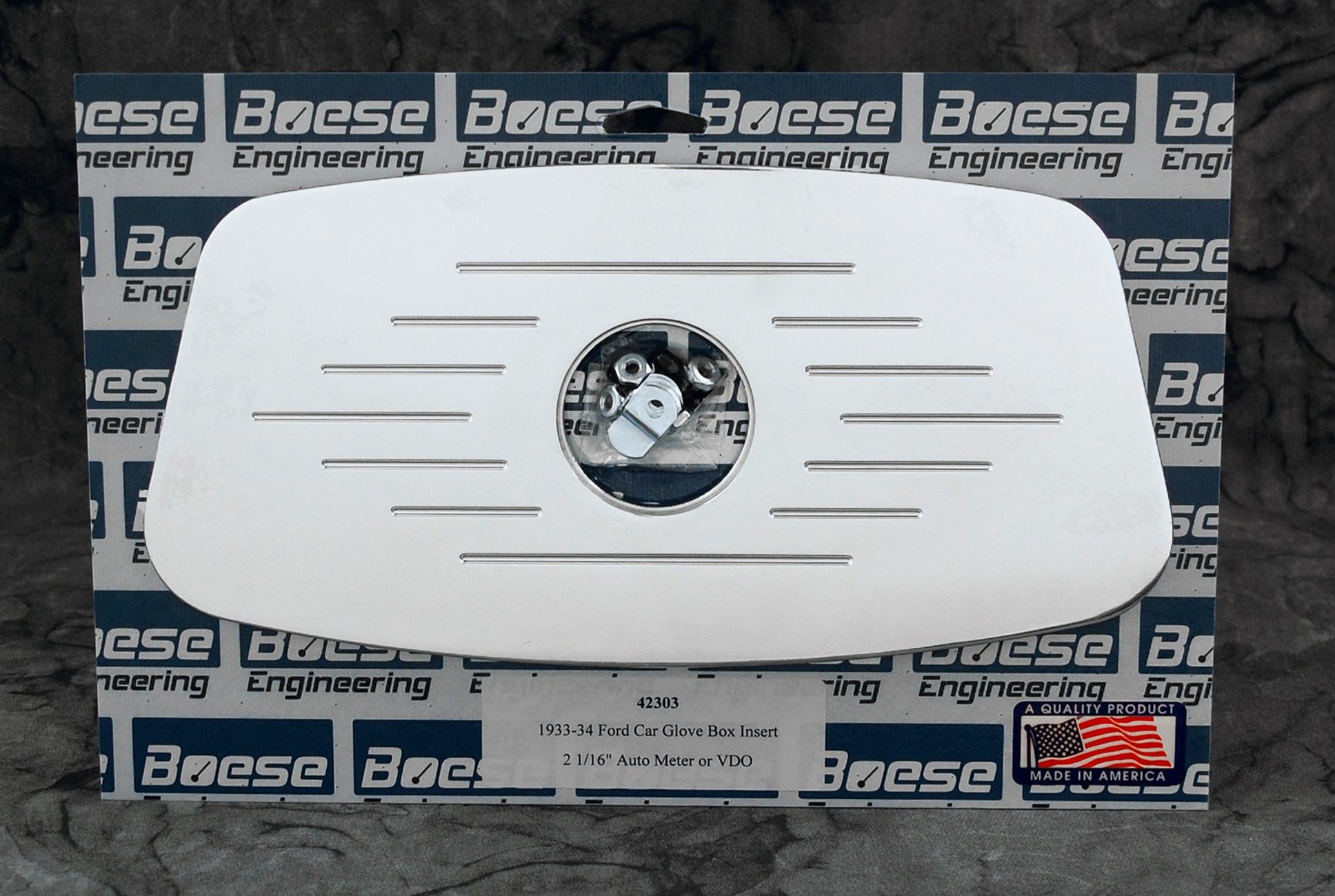 1933-1934 Ford Car Billet Aluminum Glove Box Insert (Non Functional) - Image 2