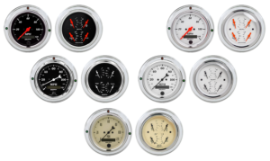 1937-1939 Ford Car or Truck Billet Aluminum Gauge Panel w/ Auto Meter Street Rod Series Gauges