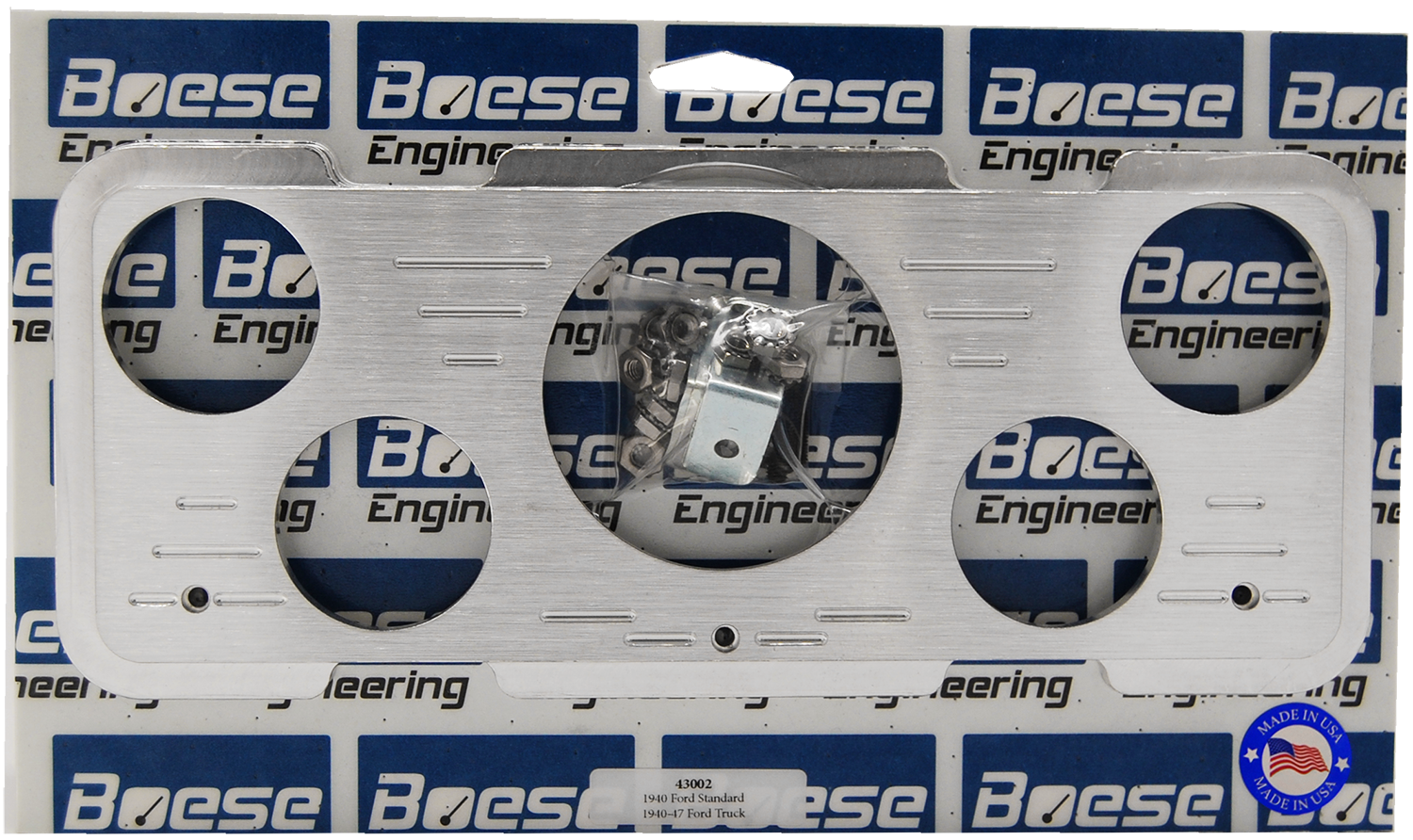 1940 Ford Standard or 1940-47 Ford Truck 5 gauge Billet Aluminum Gauge Panels - Image 2