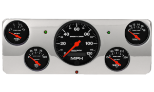 1940 Ford Deluxe Aluminum Gauge Panel w/ Auto Meter Sport-Comp Gauges