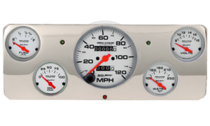 1940 Ford Deluxe Aluminum Gauge Panel w/ Ultra-Lite gauges
