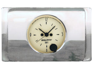 1940 Ford Deluxe Clock Inserts w/ Auto Meter Street Rod Series Clocks