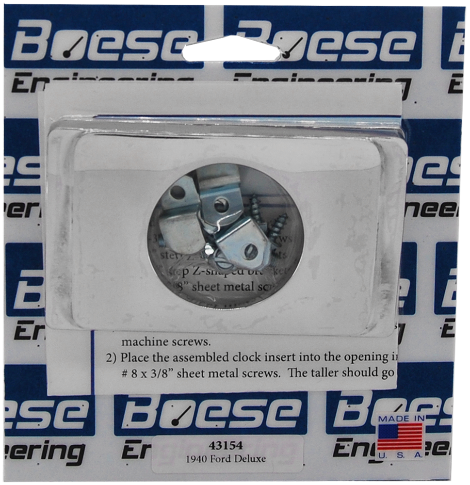 1940 Ford Deluxe Aluminum Clock Inserts - Image 2