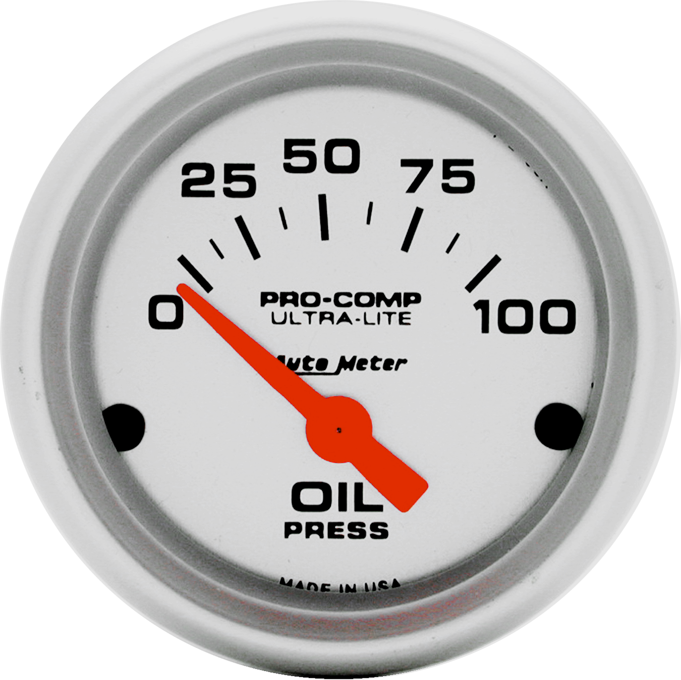 4327 AutoMeter Ultra-Lite 2-1/16" 0-100 PSI Oil Pressure Gauge