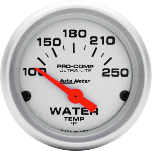 4337 AutoMeter Ultra-Lite 2-1/16" 100-250 F Water Temperature Gauge