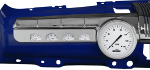 1942-1948 Ford Aluminum Gauge Panels w/ Classic Instruments White Hot Gauges