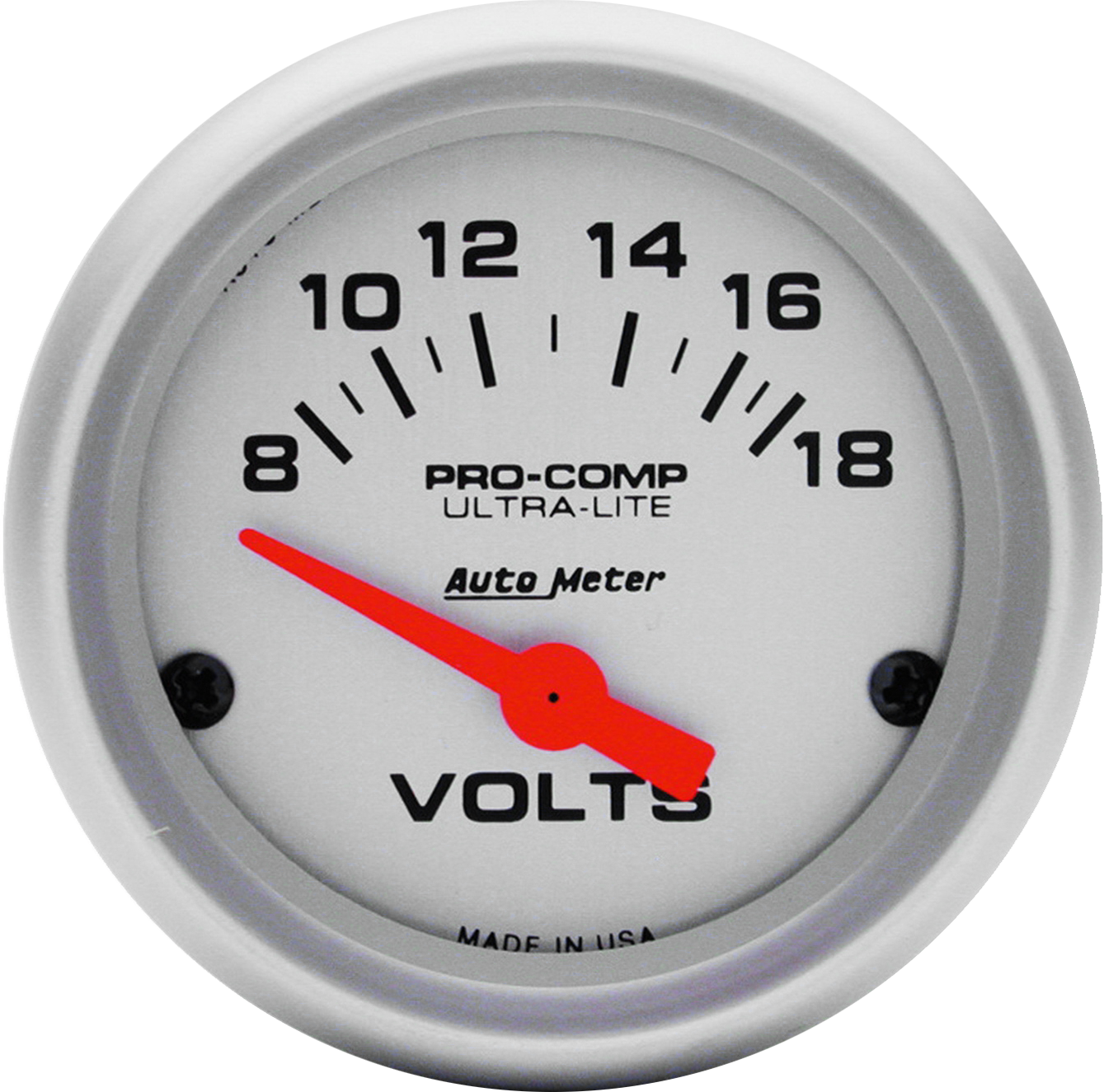 4391 AutoMeter Ultra-Lite 2-1/16" 8-18v Voltmeter